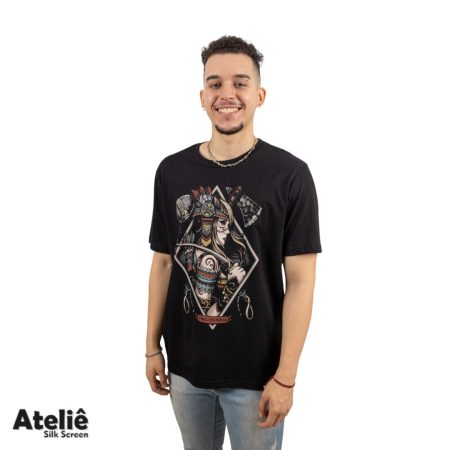 Camiseta Básica Algodão Masculina - Ateliê Silk Screen